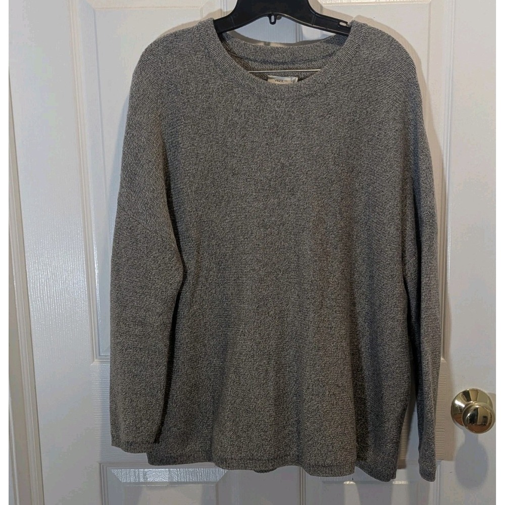Quiet Luxury Cashmere Wool Sweater Gray Vince Crewneck Women's Small